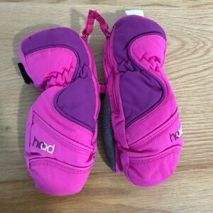 Head Pink Kids Mittens